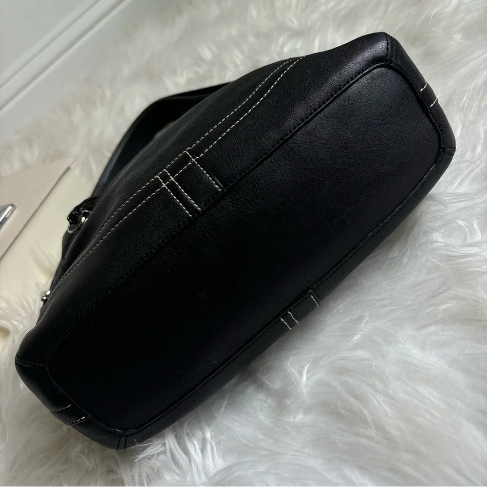 Coach Black Leather Shoulder Bag - Picture 14 of 15
